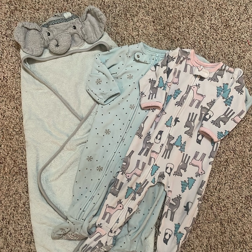 Sleeper + hooded towel bundle